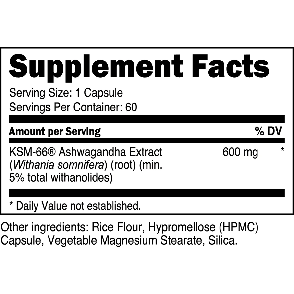 KSM-66 Ashwagandha ( 1 Capsule )