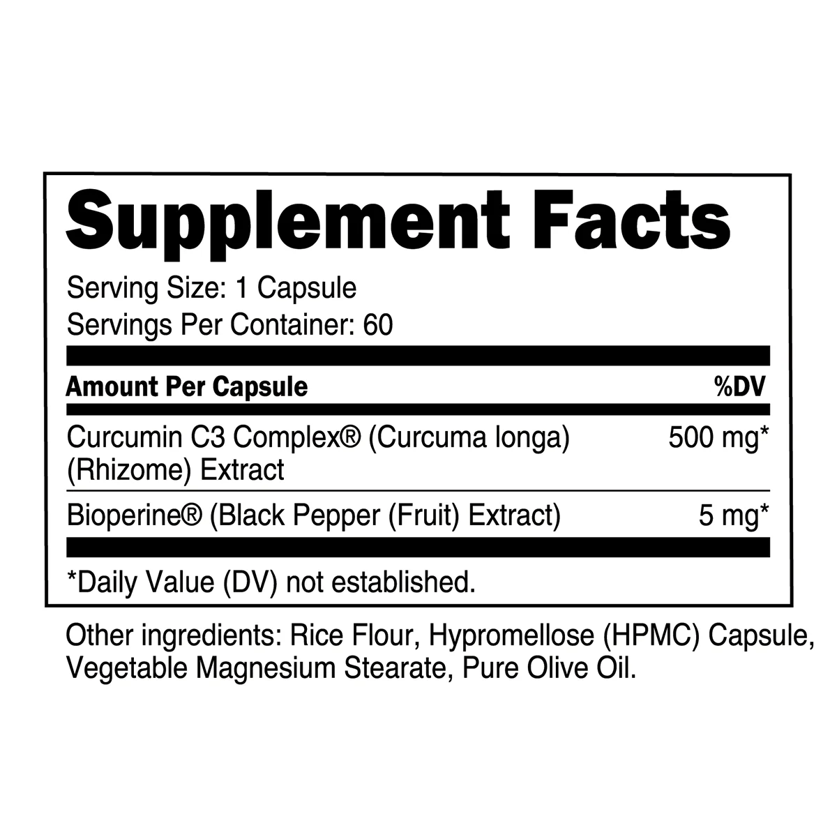 Turmeric Curcumin C3 Complex