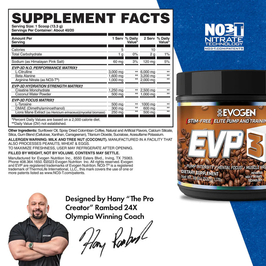 EVP-3D Non-Stim Pre-Workout