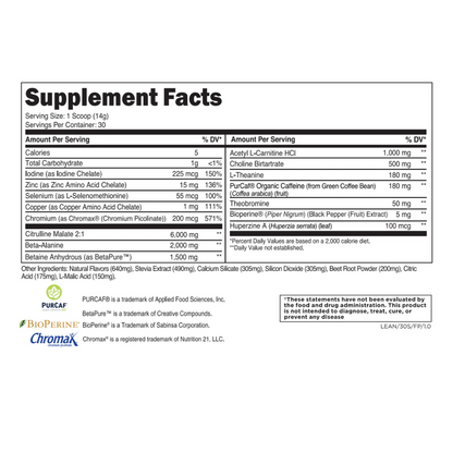 LEAN ERGOGENIC TRAINING & FAT-LOSS FORMULA