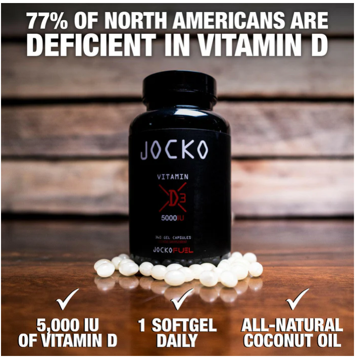 JOCKO VITAMIN D3 GEL CAPSULES 1 year supply