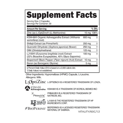 Vitality Testosterone Optimization Formula